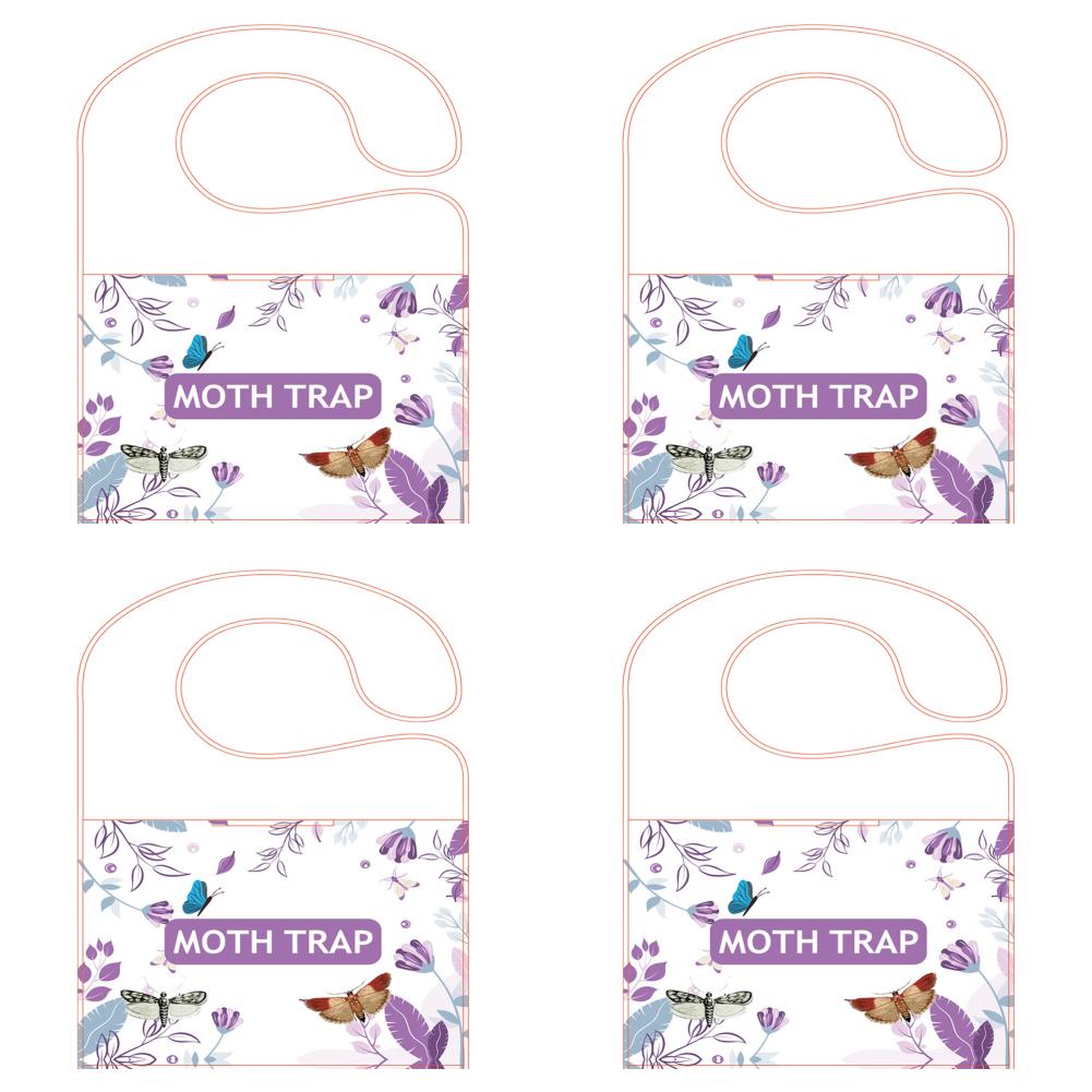 

5 шт. ловушки для моли с феромонами Prime Мощные ловушки для моли (фиолетовый)