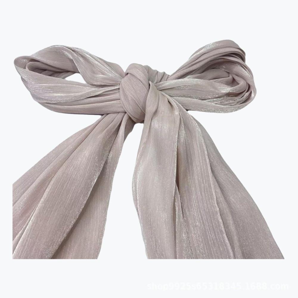 Shining Silk Scarf Chiffon Chiffon Hijab Veil High Qulaity Sunscreen Shawl Outdoor