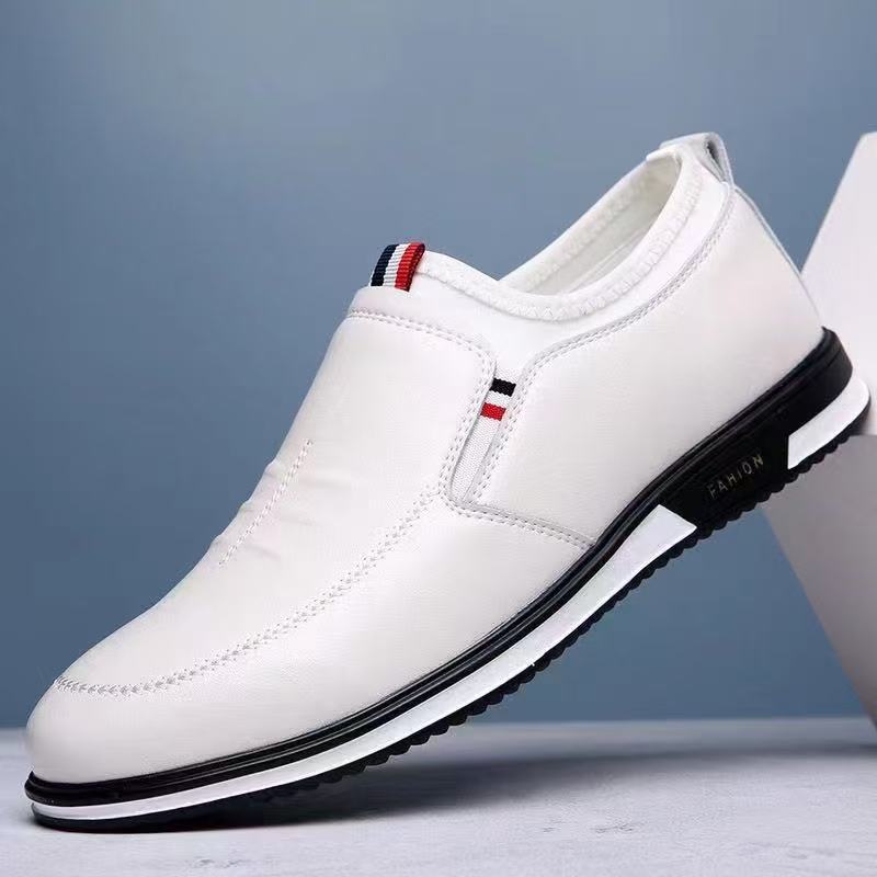 Leather shoes men's business casual shoes fashion Doudou shoes lazy casual business shoes