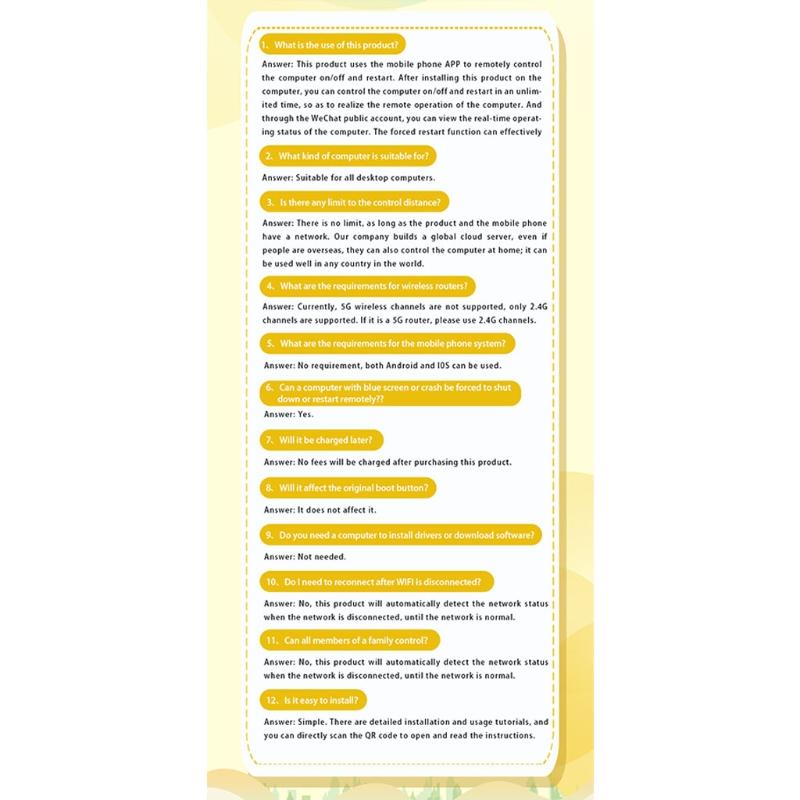 Computer Remote Boot Card App Remote Control On/off Restart Relay Module for Computer, Support Multi-person Sharing
