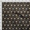 oneOone Cotton Poplin Brown Fabric Dotted Floral Diy Clothing Quilting Fabric Print Fabric By Yard 42 Inch