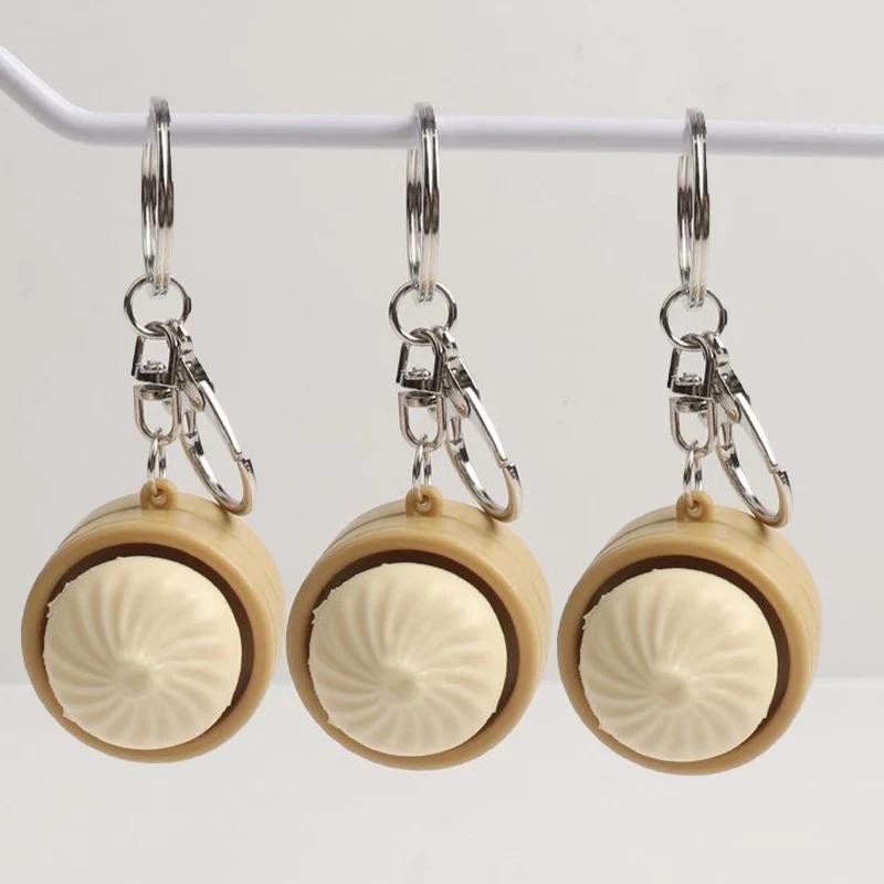 Giocattoli ***Tastiera Clicker Simil Panino Portachiavi Mini Panino al Vapore Sollievo dallo Stress Sensoriale Fidget per Autismo ADHD Giocattolo Decompressione