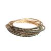 European & American Style Colorful Zircon Diamond Elastic Tennis Bracelet