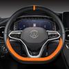 Auto Potah volantu ve tvaru D pro VW Sharan Passat Caddy Touran Tiguan 2015- Teramont Atlas T-Roc T-cross 2017-