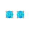 MODIAN 925 Silver Fashion Stylish Natural Opal Stud Earrings For Women Girl Fine Jewelry Anniversary Gifts Accessories