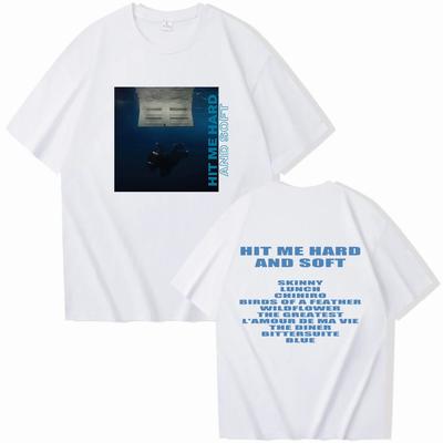 T-shirt Hit Me Hard And Soft Billie T-shirt Col Rond Manches Courtes Cadeau pour les Fans