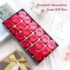 18Pcs Romantic Scented Soap Rose Flower Artificial Rose Flowers  Valentine's Day