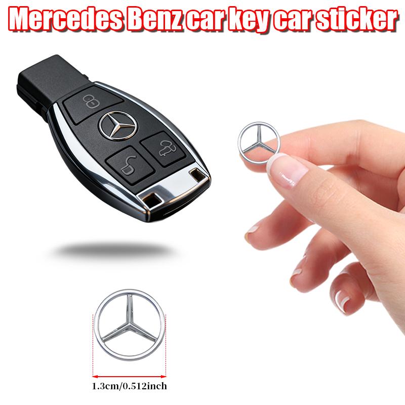 Auto Replacement 13mm Key Fob Emblem Sticker ABS For Mercedes Benz AMG A C E Class CLA CLS W212 W213 W204 W205 Control Badges