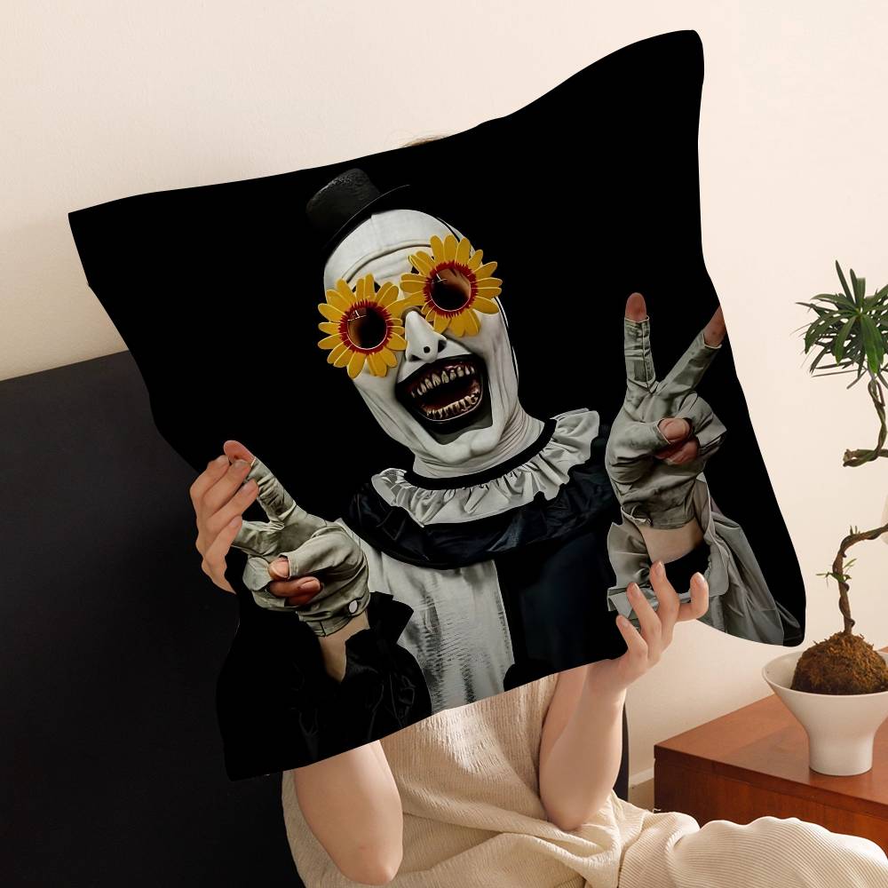 Horrorfilm T-TERRIFIER Kussenhoes Kussensloop Woonkamer Bank Huisdecoratie Op Maat