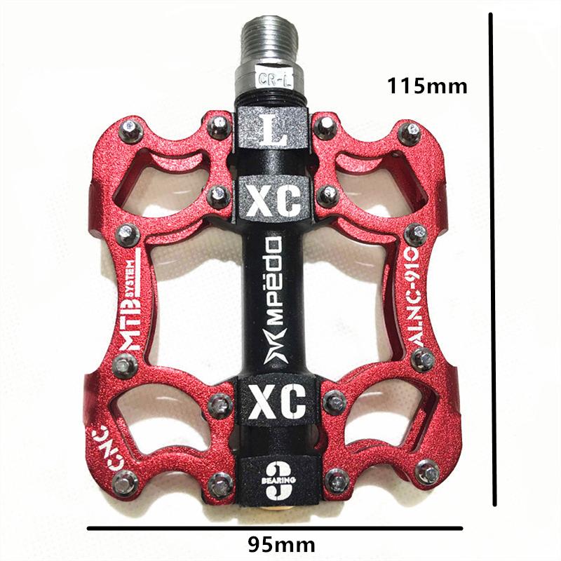 Bicycle Pedal MTB BMX Sealed 2 Bearing Cleats Pegs Road Mountain Bike Aluminum Alloy Anti-slip Cycling Parts