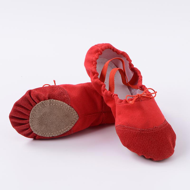 Girls Ballet Shoes Canvas Soft Sole Ballet Dance Slippers Children Practise Ballerina Shoes Woman Dance Shoes