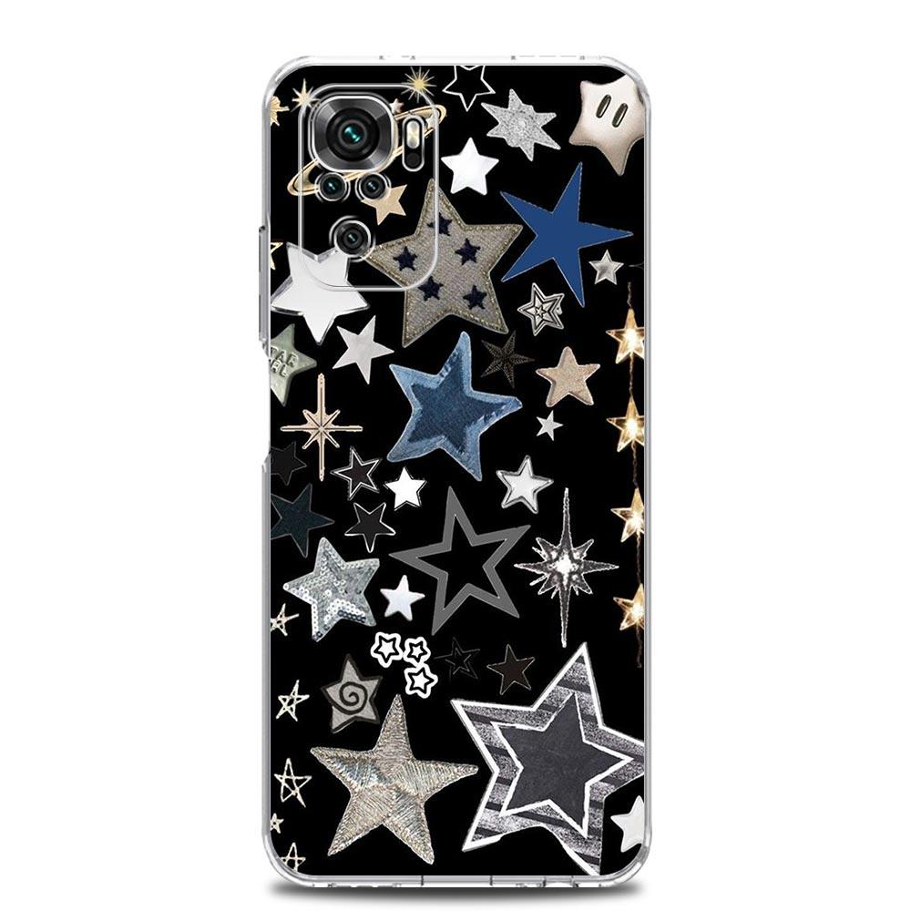 Phone Case For Xiaomi Redmi Note 13 12 5G 9S 9 8 10 11 Pro Plus 4G 9T 13C 12C 10C 9C 9A 7 Pro Clear Cover Star Art