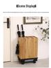 Luxury Solid Wood Umbrella Stand: Large-Capacity Hotel & Home Entryway Storage with Customizable Logo