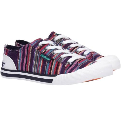 ROCKET DOG Womens/Ladies Jazzin Aloe Stripe Trainers