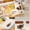 Premium Turtle Tank with Ecological Design, Sunning and Climbing Platforms, Desktop-Friendly with Lid, Also Suitable for Goldfish
