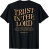 Vertraue auf den Herrn, Christlicher Religiöser Glaube Jesus (Auf der Rückseite) T-Shirt