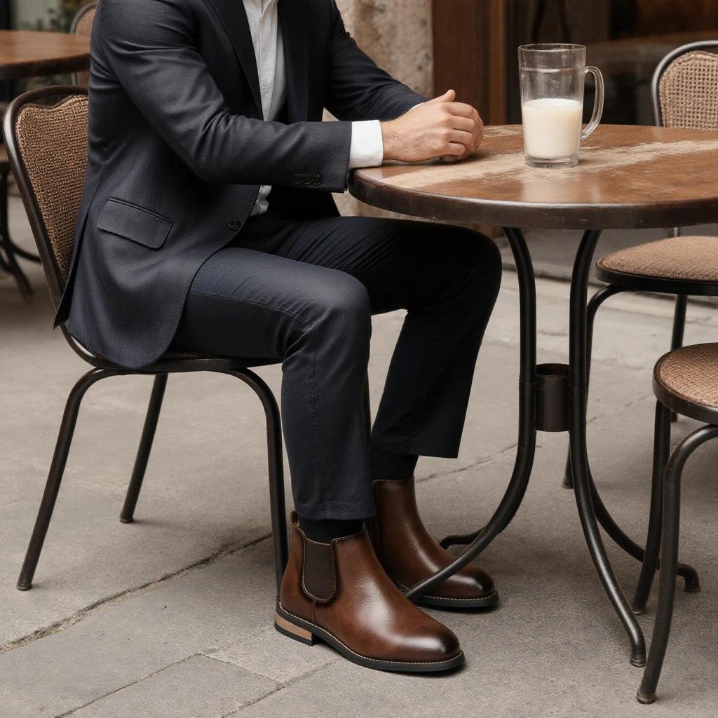 Boots Men Casual Brand Comfortable 2026 Fashion Boots Leather