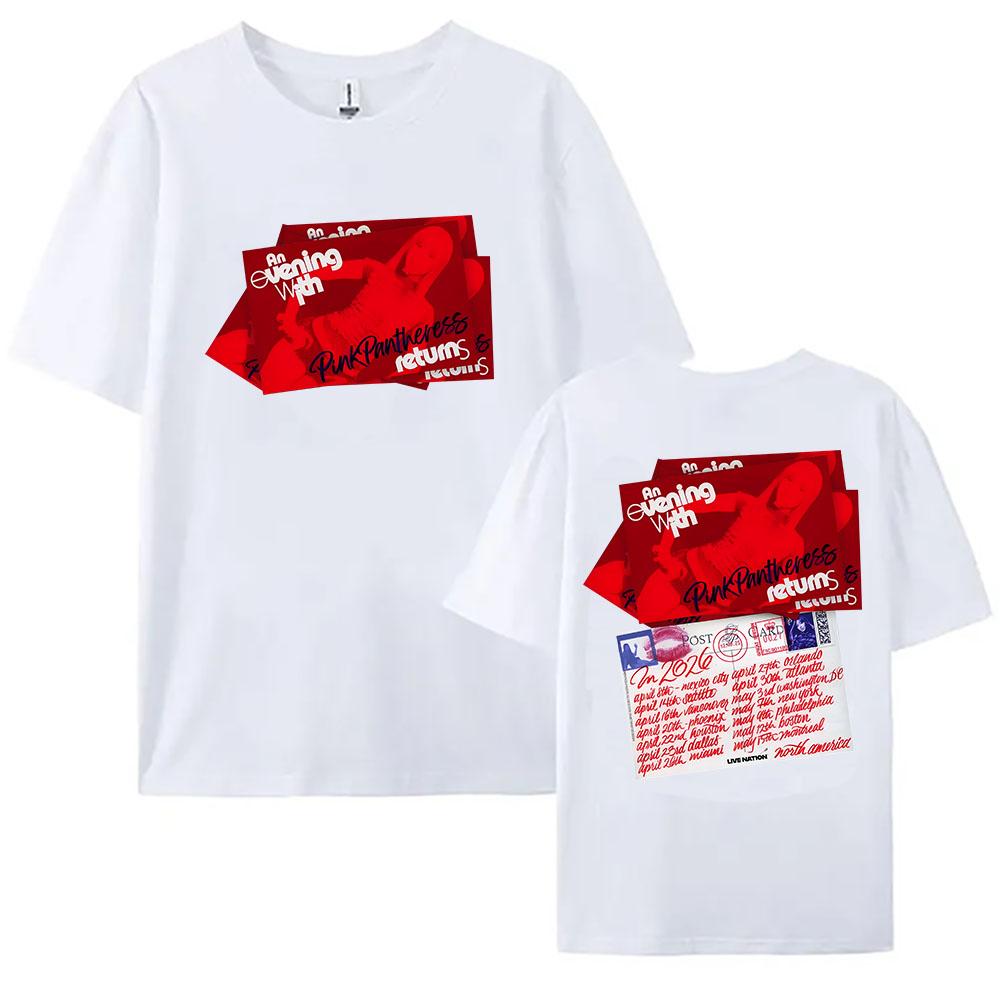 

An Evening with PinkPantheress Tour Into Spring 2026 T-shirt Short Sleeve Cotton Tshirts Casual Loose Unisex T Shirt Tees M