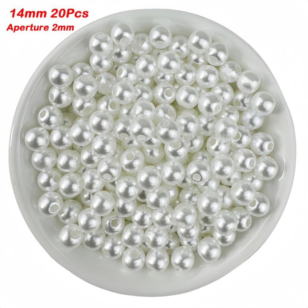 20-300Pcs 3-14mm ABS Pearl Beads High Gloss Craft Pearl Beads  Phone Case Decoration