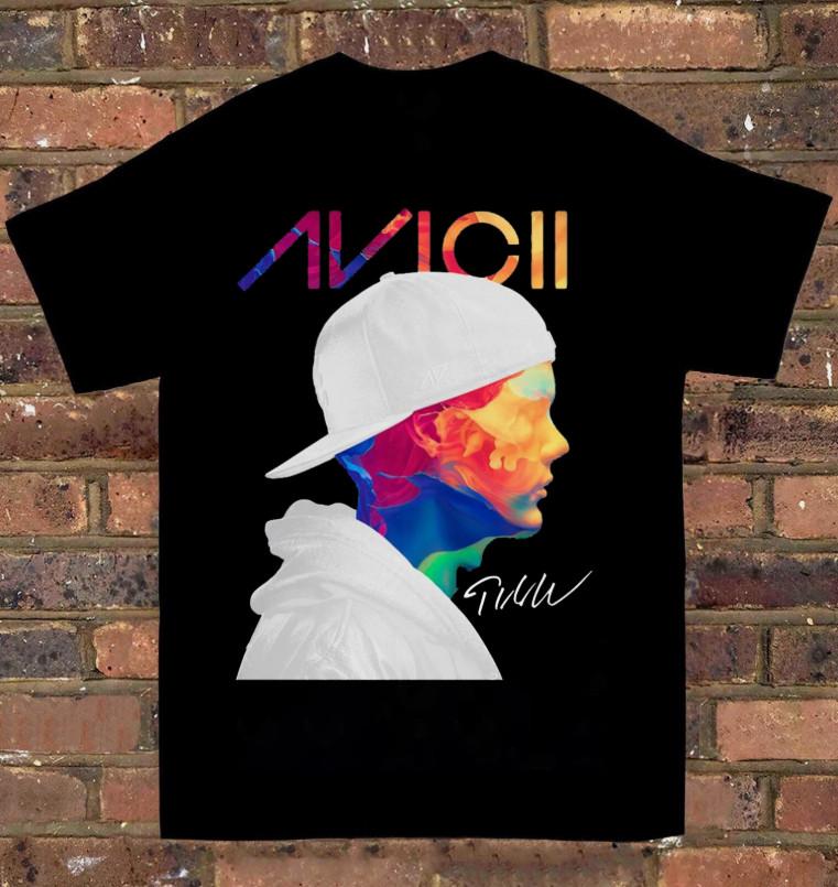 Collection Avicii Singer Short Sleeve Cotton Black All Size Unisex TShirt Unisex T-Shirt XL