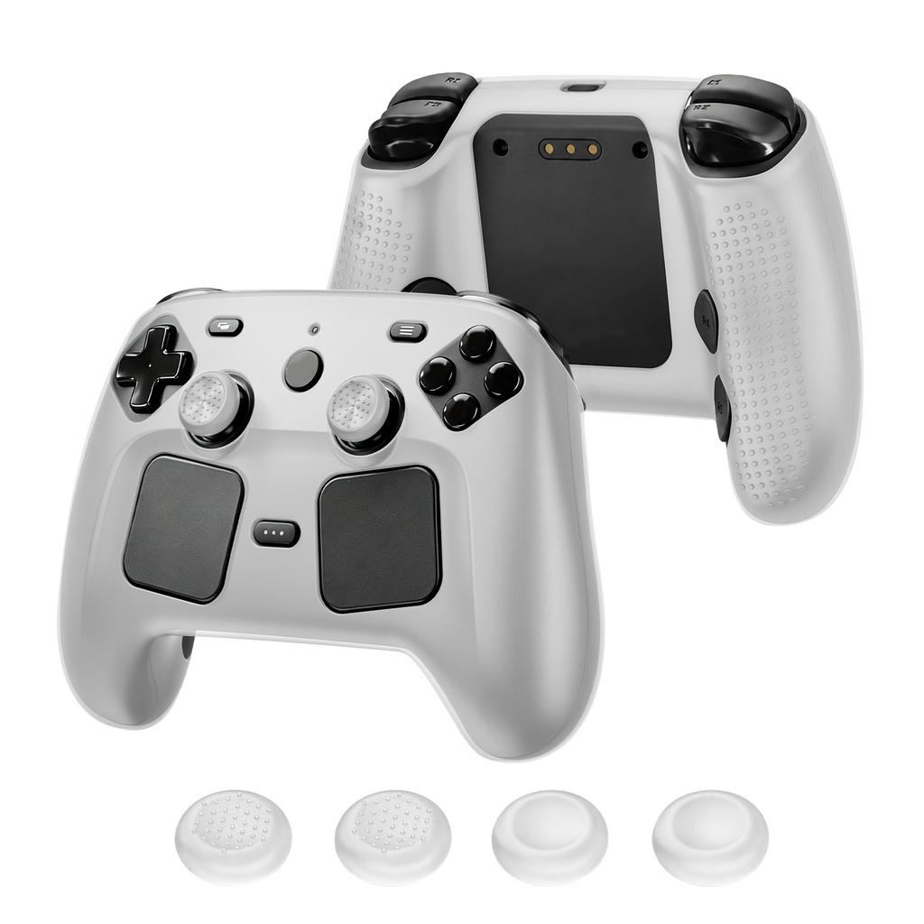 Silicone Protective Case for Steam Controller 2 Accessories Non-Slip Case with Joystick Caps Lightweight Shockproof No Odor