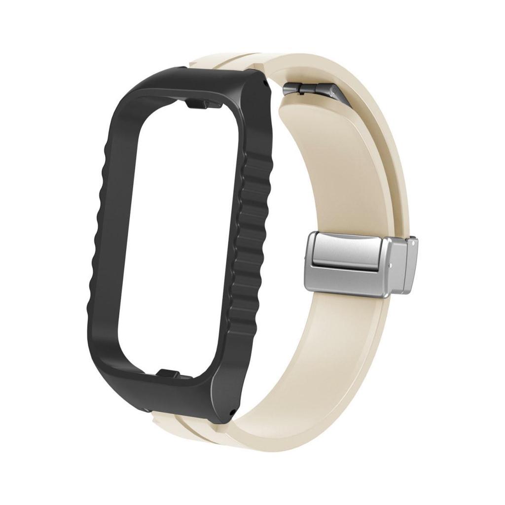 Foldable Magnetic Silicone Strap for Redmi Smart Band 2/3 and Xiaomi Smart Band 8 Active