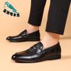 Spring and summer breathable men's shoes one pedal men's 2025 new shoes soft-faced soft-soled leather shoes