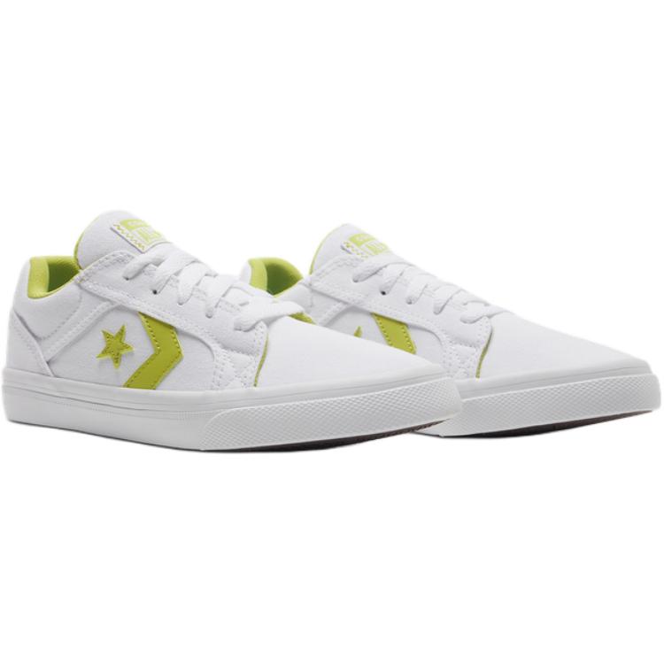 Converse El Distrito 2.0 Trendy Versatile Thin Sole Non-slip Durable Lightweight Low-top Skate Shoes Unisex White