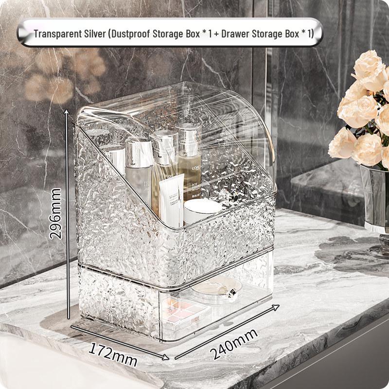 Luxury Desktop Cosmetic Storage Drawer - Makeup and Skincare Organizer