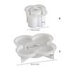 Multipurpose Sturdy Silicone Clovers Plaster Holder Mould Set Portable for Resin Plaster Craft Supplies Assorted Sizes
