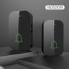 Ultra-Long Range Wireless Doorbell with Remote, High Volume, Ding Dong Chime, Elderly Call Button, No Plug-in, One-to-Two