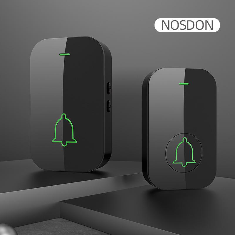 Ultra-Long Range Wireless Doorbell with Remote, High Volume, Ding Dong Chime, Elderly Call Button, No Plug-in, One-to-Two