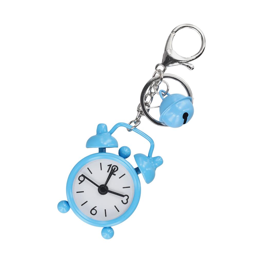 1pc Mini Alarm Clock Keychain Creative Car Ornament-Bag Pendant Ornament Couple Key Chain Small-Gift Home Decoration Clocks