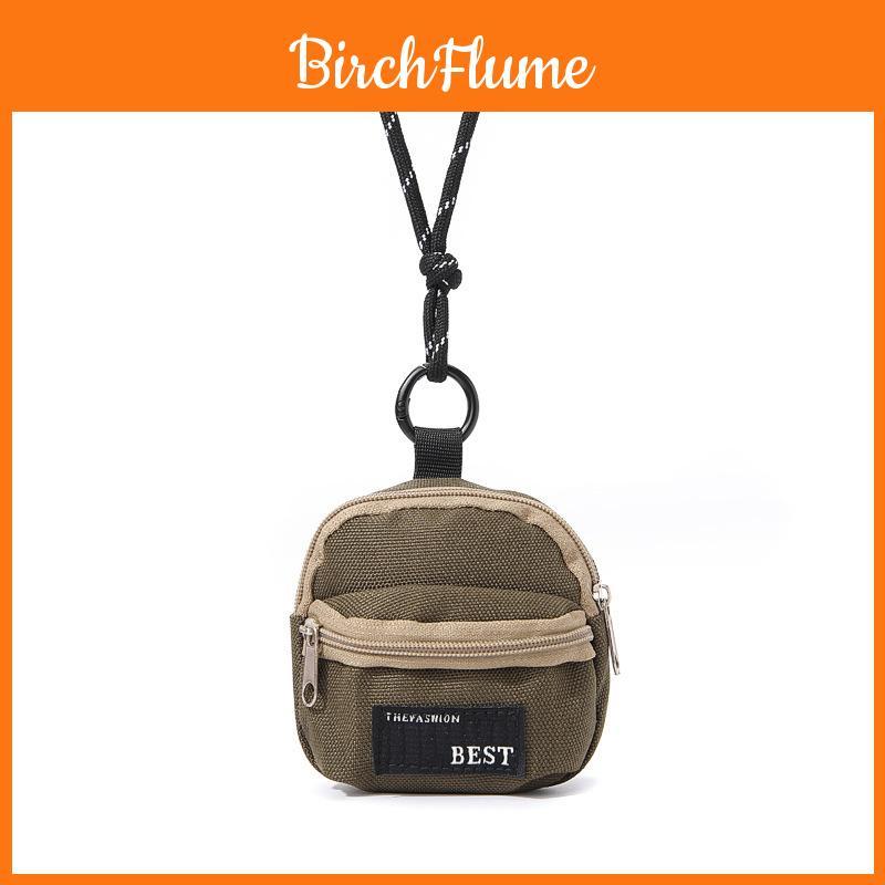 Streetwear Kids Keychain Bag With Polyester Material For Daily Use