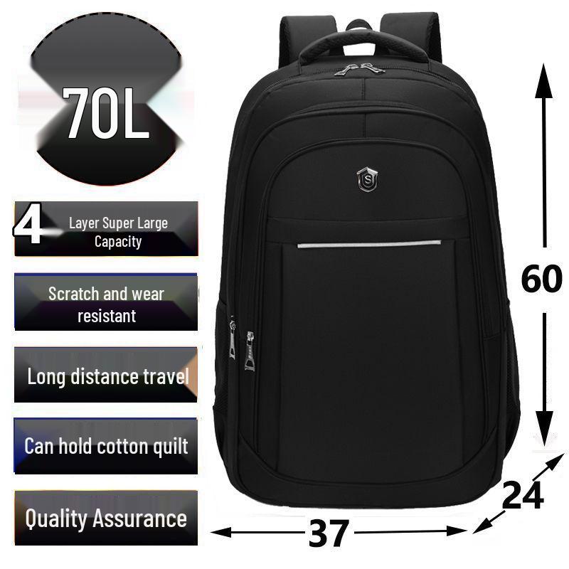 Men's Waterproof Outdoor Backpack - Extra Large Capacity for Travel, Mountaineering, School, Business Trips