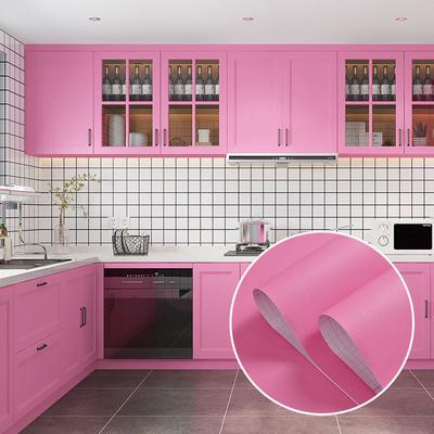Matte Solid Color Home Decorative Film - PVC Waterproof Self-Adhesive Wallpaper Contact Paper Stickers Roll for Wall Renovation