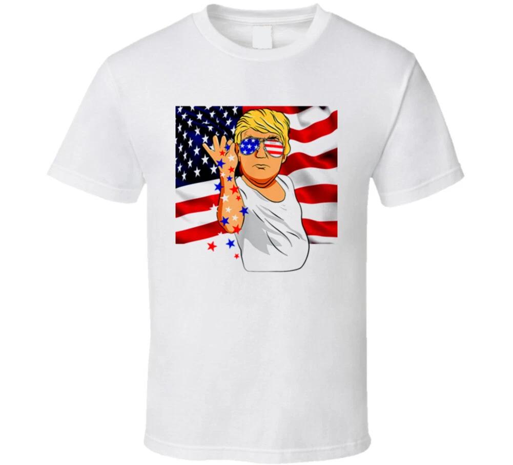 Patriotic Trump Flag Maga Bae 4th Of July Usa America Patriotic T Shirt 4XL