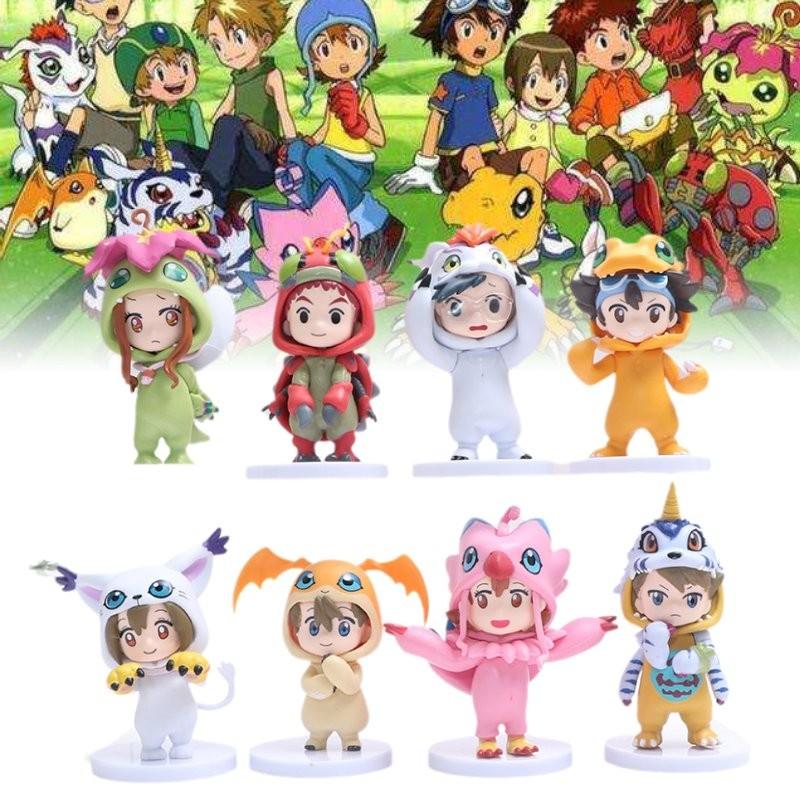 Collectible Digital Monsters Action Figures Featuring Taichi Agumon And Yamato Gabumon
