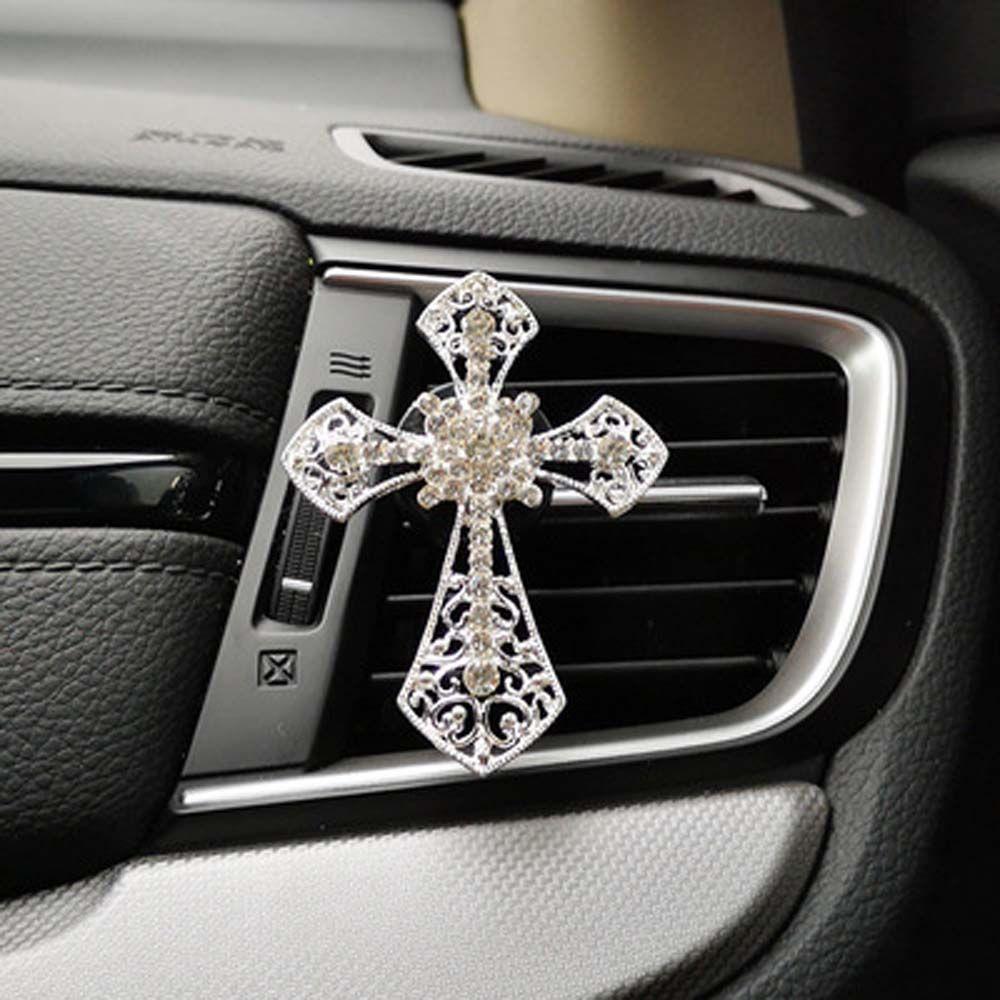 In Jesus Cross Conditioning Crucifixion Christian Car Air Freshener Outlet Perfume Clip Vent Clip