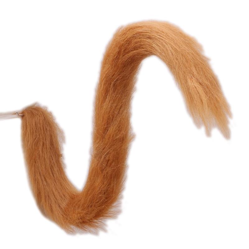 Erwachsene Kinder Cosplay Anime Flauschiges Plüsch Langes Katzenohr Schwanz Kostümzubehör Halloween Party Kostüm Requisite