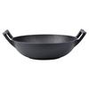 Wok in Ghisa Padella Profonda per Friggere e Stufare Piatti Asiatici 32 Cm