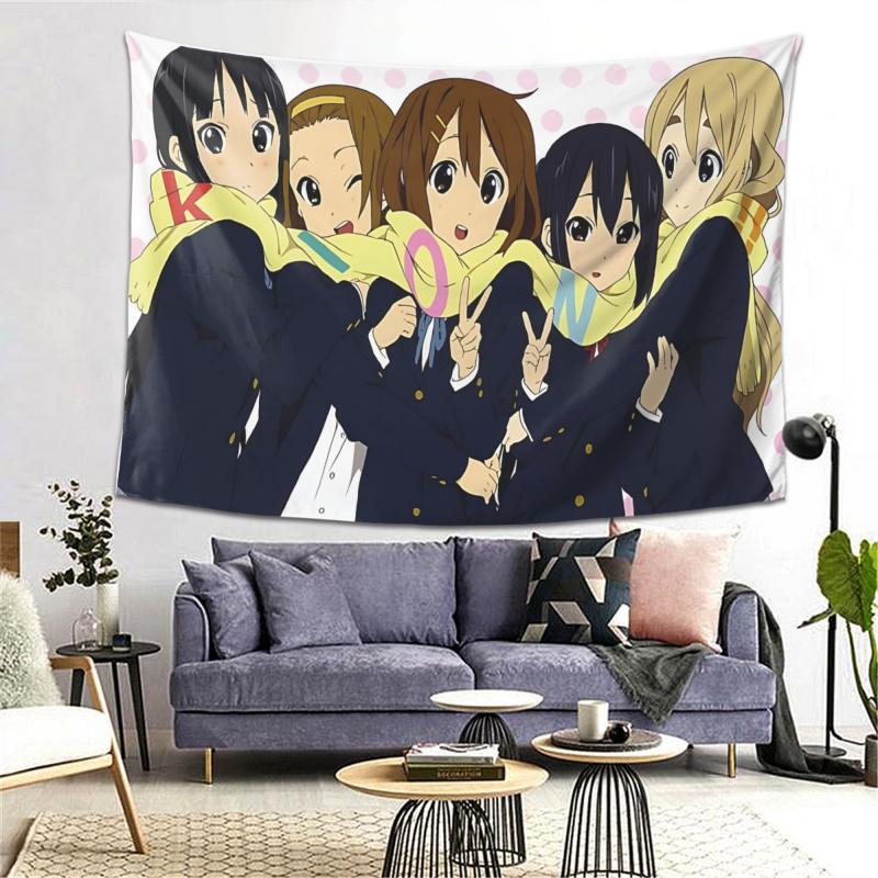 Japanese Anime Girl Y2K Style Light Sound Girl Anime Tapestry Cute Bedroom Decoration Tapestry Home Decoration 100X70CM