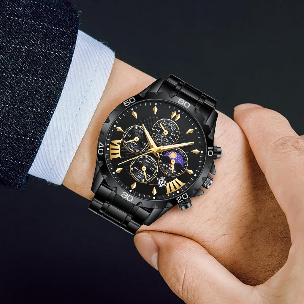 Men's Watch Waterproof Design with Calendar Business Trendy Men's Watch