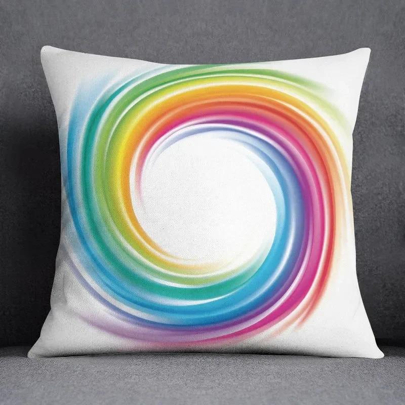 Color Ins Abstract Pillowcase Sofa Cushion Living Room Bedroom Square Pillow Cover Home Fabric Decoration