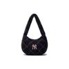 New York Yankees Polyester Shoulder Bag Regular Women's Black Casual 3ABQM0836