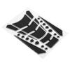Motorcycle Fuel Tank Sticker Sponge Tape Round Dot Universal Personalized Pad Protector(Black Silver )