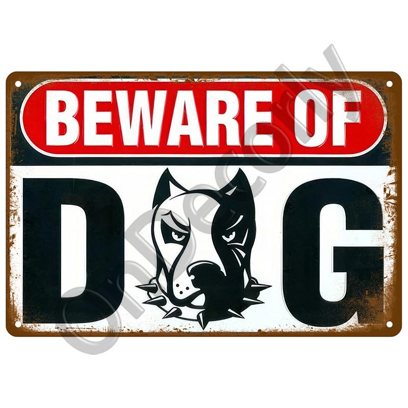 Tin Signs Plate Home Wall Decor Beware Metal Signs Vintage Plaque Warning Danger For Bar Club Man Cave Art Painting Poster Gift
