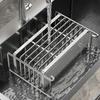 Stainless Steel Chopsticks Holder Wall Mounted Kitchen Utensil Drying Rack Countertop Spoon Fork Storage Organizer Drainer