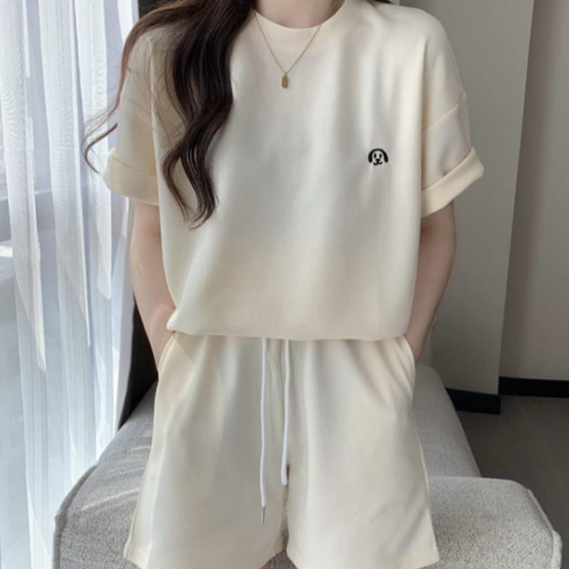 Navava Women Training Short Sleeve Shorts Two Piece Set Nt2340