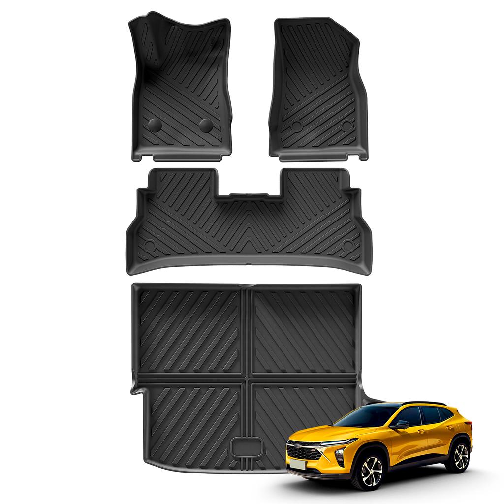 For Chevy Chevrolet Trax 2025 2025 Car Floor Mats Cargo Liner Trunk/Backrest Mat TPE 3D Left Rudder